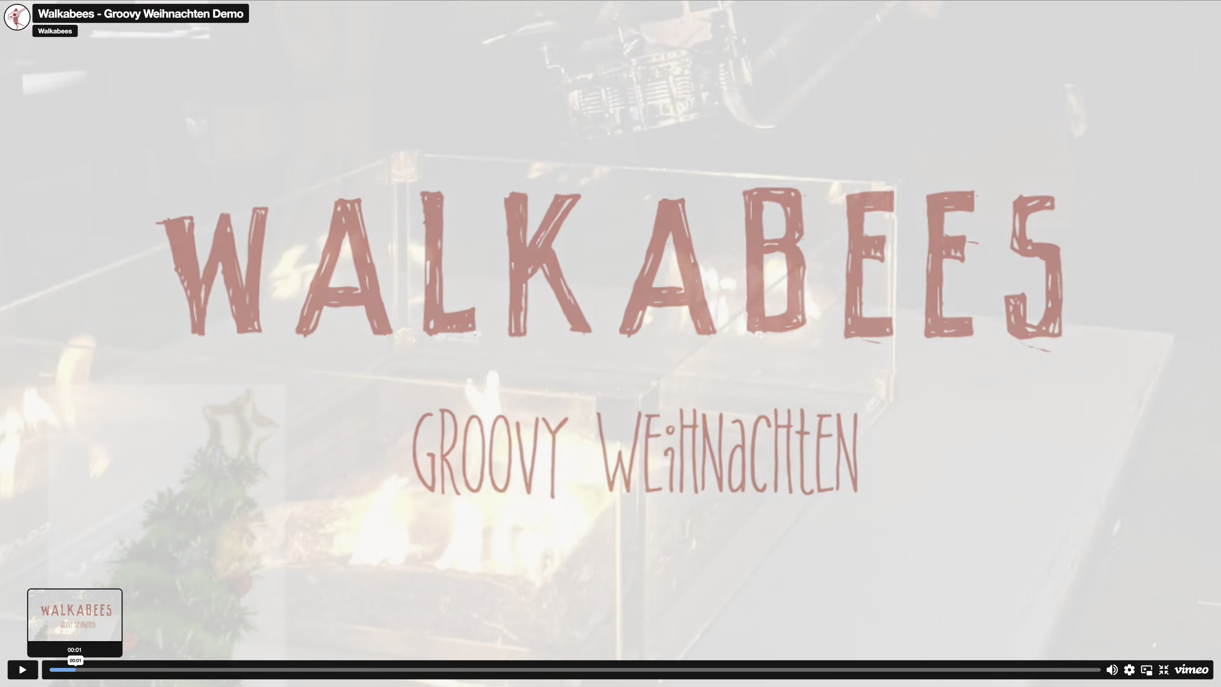 Walkabees - Groovy Weihnachten Video